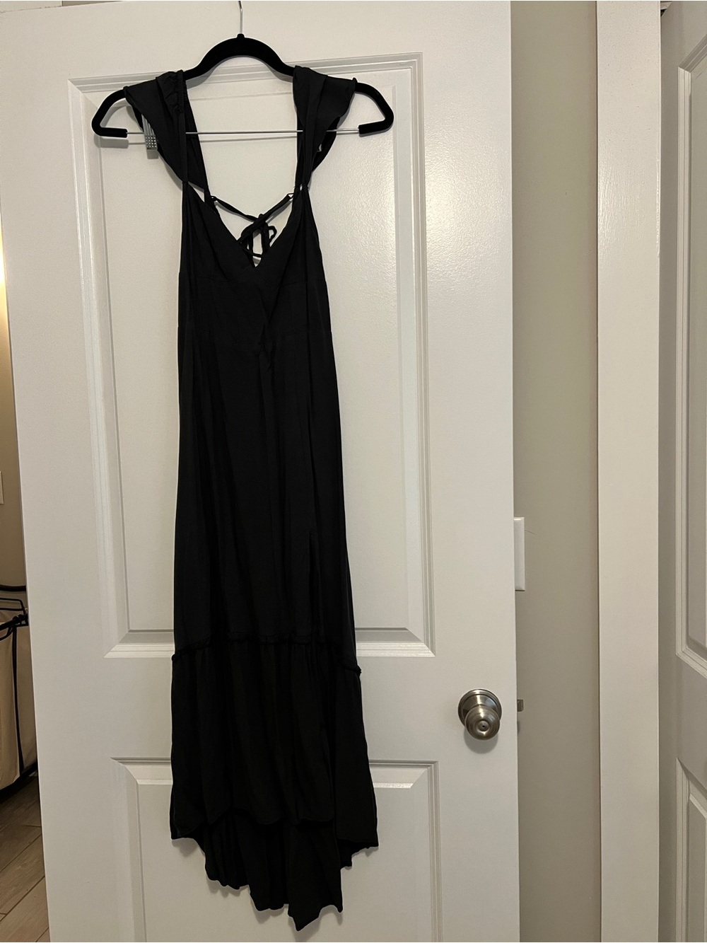 Urban Outfitters Black Siren Corset Lace Up Back Maxi Dress